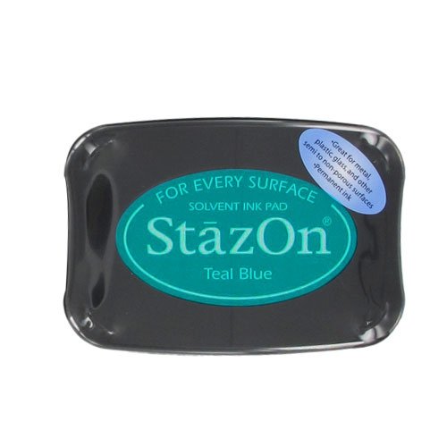 Stempelkissen Stazon Teal Blue von Unbekannt