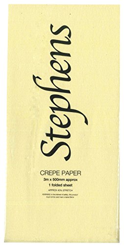 Stephens 3 x 500 mm Krepppapier, – Lemon Gelb von Unbekannt