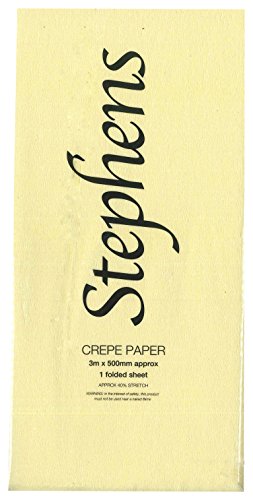 Stephens 3 x 500 mm Krepppapier, – Lemon Gelb Stephens 3 x 500 mm Krepppapier, – Lemon Gelb von Stephens