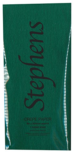 Stephens 3 x 500 mm Krepppapier, – dunkelgrün von Unbekannt