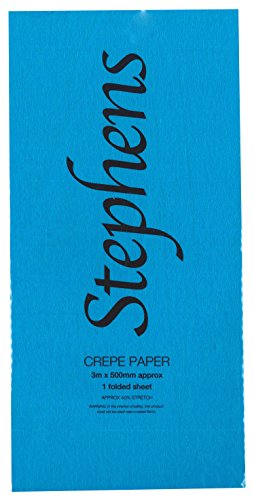 Stephens 3 x 500 mm Krepppapier – Blau Licht von Unbekannt