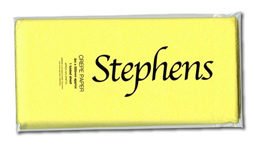 Stephens 3 x 500 mm Krepppapier – Gelb von Unbekannt