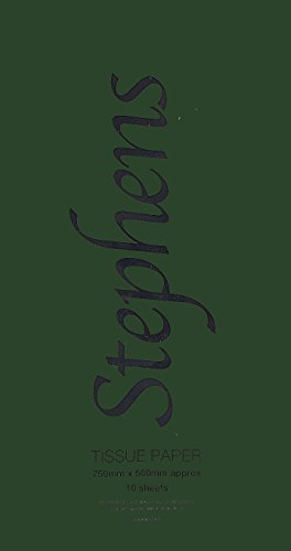 Stephens 750 x 500 mm Seidenpapier, Dunkelgrün von Unbekannt
