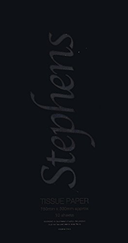 Stephens 750 x 500 mm Seidenpapier – Schwarz von Unbekannt