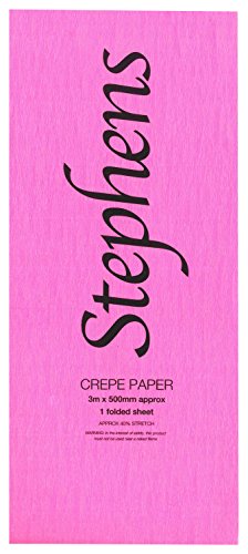 Stephens Krepppapier, 3 m x 500 mm, Rot von Unbekannt