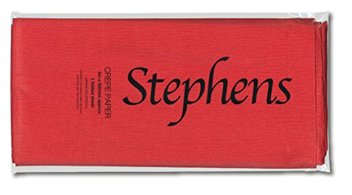 Stephens Krepppapier, 3 m x 500 mm, Rot von Unbekannt