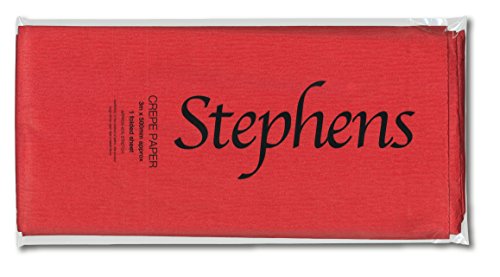 Stephens Krepppapier, 3 m x 500 mm, Rot Stephens Krepppapier, 3 m x 500 mm, Rot von Stephens