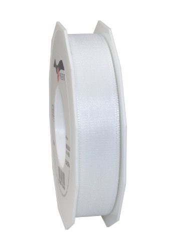 Präsent - EUROPA Geschenkband - weiss - 50-m-Rolle 25 mm von Präsent