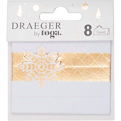 TOGA Platzkarten, weiß und gold, 7 x 6,5 cm, 5-teiliges Set TOGA Platzkarten, weiß und gold, 7 x 6,5 cm, 5-teiliges Set von Toga