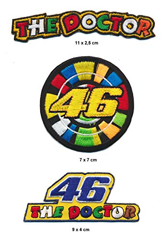 The Doctor 46 Aufnäher Aufbügler Patch 3 Stück Rossi Moto GP TURBOVERSAND The Doctor 46 Aufnäher Aufbügler Patch 3 Stück Rossi Moto GP TURBOVERSAND von Unbekannt