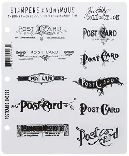 Tim Holtz 17,8 x 21,6 cm haftender Gummistempel-Set, Postkarten. Tim Holtz 17,8 x 21,6 cm haftender Gummistempel-Set, Postkarten. von Stampers Anonymous