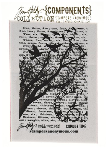 Stampers Anonymous Tim Holtz Haftstempel, 6,3 x 8,5 cm, Time von Stampers Anonymous