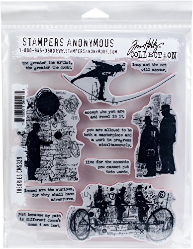 Tim Holtz - Stampers Anon Cling RBBR Stempelset Theorien, mehrfarbig, Einheitsgröße von Stampers Anonymous