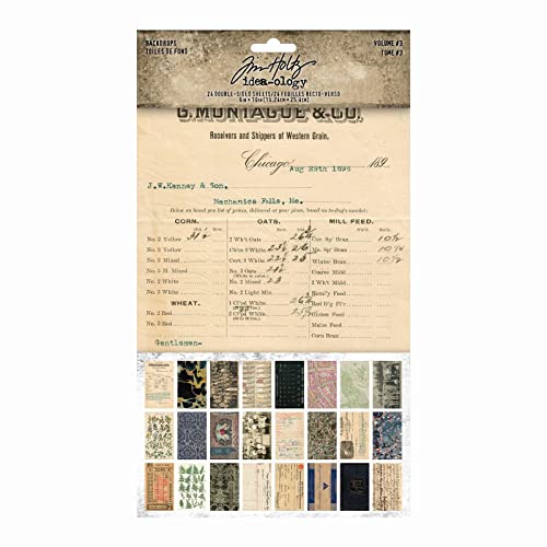 Tim Holtz TH94247 Hintergründe Volume 3 Basteln mit Papier, multi von Advantus