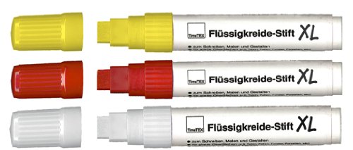 TimeTEX Flüssigkreide-Stift XL Set 3-tlg., 5 - 15 mm TimeTEX Flüssigkreide-Stift XL Set 3-tlg., 5 - 15 mm von Unbekannt