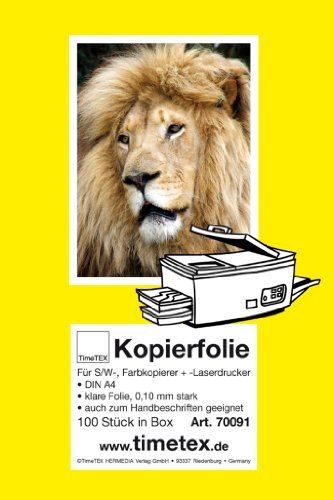 TimeTEX-Kopierfolie A4, sw + Farbe, Box 100 Stck. TimeTEX-Kopierfolie A4, sw + Farbe, Box 100 Stck. von Unbekannt