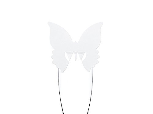 Tischkarten Namenskarten Platzkarten Steckkarte für Gläser Hochzeit Trauung Wedding Kommunion Taufe Tischdekoration Festtafel | 7,5 x 8 cm | 10 Stück | weiß Schmetterling Tischkarten Namenskarten Platzkarten Steckkarte für Gläser Hochzeit Trauung Wedding Kommunion Taufe Tischdekoration Festtafel | 7,5 x 8 cm | 10 Stück | weiß Schmetterling von Unbekannt