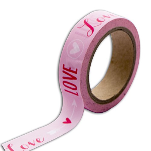 DRAEGER PARIS 1886 Toga MT89 Kreppband Love Washi Tape Rosa 5,5 x 7 x 1,5 cm von Toga