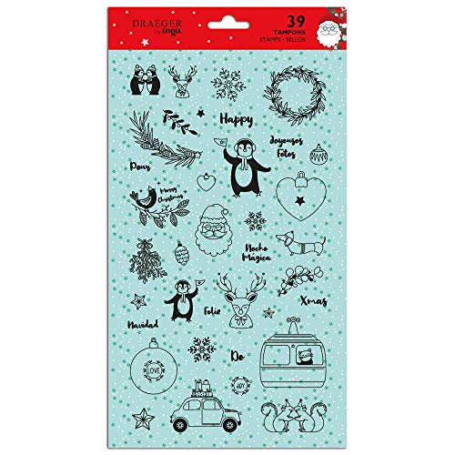 Toga Stempel, transparent, Weihnachten, 17 x 31 cm, 5 Stück von Toga