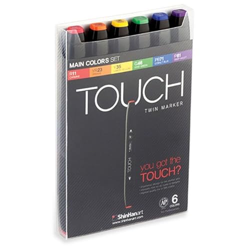 Touch Twin Marker 6er Set Main Colors von ShinHan