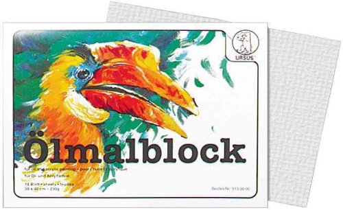 URSUS Ölmalblock, 120 x 170 mm, 230 g qm, weiß 9100000 von Unbekannt