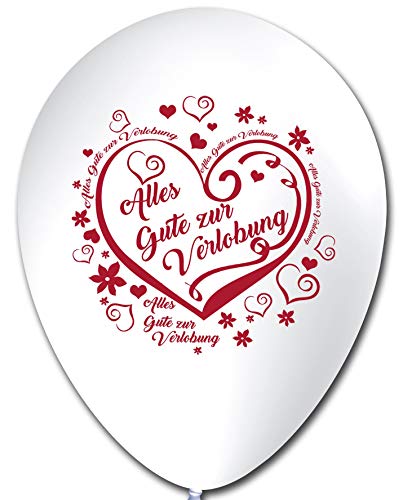 Unbekannt 10 Ballons Alles Gute zur Verlobung, ca. 30 cm Unbekannt 10 Ballons Alles Gute zur Verlobung, ca. 30 cm von Unbekannt