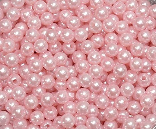 Unbekannt 1000 Perlen Perlmutt rosa Wachsperlen 8mm von Unbekannt