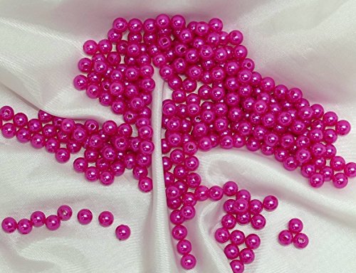 Unbekannt 1000 Perlen perlmutt pink Wachsperlen 8mm von Unbekannt