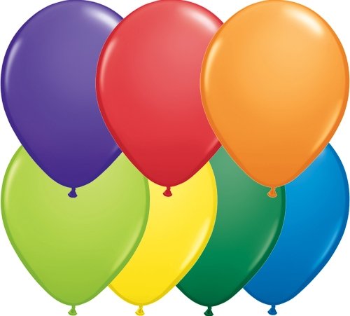 Unbekannt 50 Mini Basis Ballons bunt gemischt , ca. 13 cm von Unbekannt