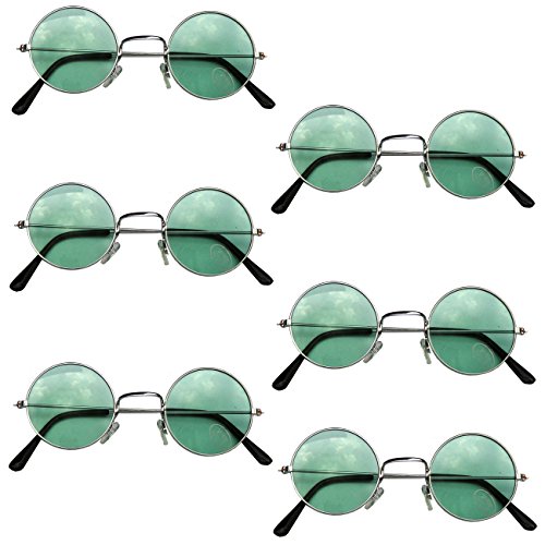 Unbekannt 6 x 70er Jahre Hippie Brille Grün Flower Power Lennon Vintage Unbekannt 6 x 70er Jahre Hippie Brille Grün Flower Power Lennon Vintage von Unbekannt