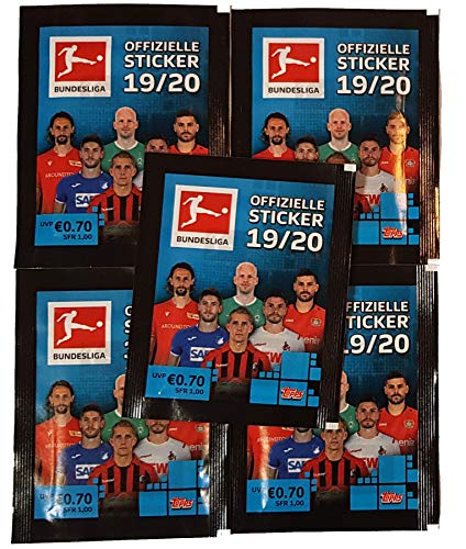 Unbekannt Bundesliga Sticker Saison 2019/20 5 Stickertüten von Unbekannt