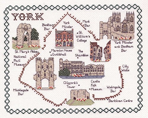 Unbekannt Classic Stickerei York Kreuzstich Aida 14 Map, gemischt, Kit, 20 x 25 x 1 cm Unbekannt Classic Stickerei York Kreuzstich Aida 14 Map, gemischt, Kit, 20 x 25 x 1 cm von Unbekannt