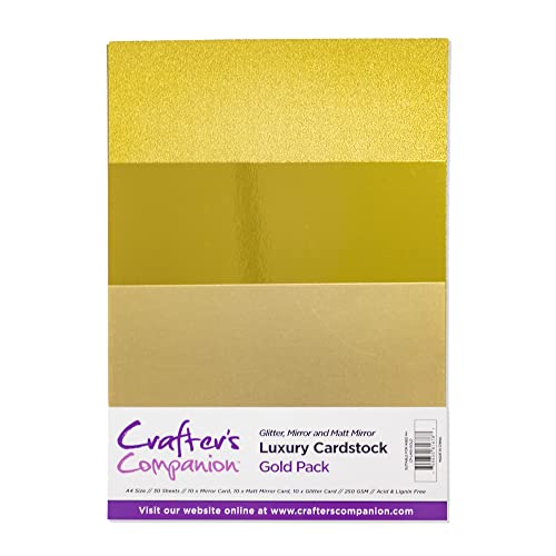 Crafter's Companion - Packung mit Luxuriösem Fotokarton, Goldfarben Crafter's Companion - Packung mit Luxuriösem Fotokarton, Goldfarben von Crafters Companion