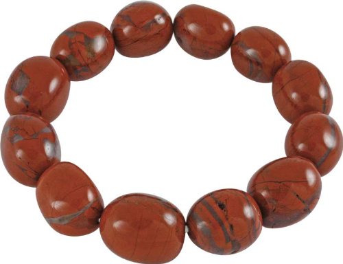 unbekannt Edelstein-Armband, Jaspis rot, Nuggets 12-16 mm unbekannt Edelstein-Armband, Jaspis rot, Nuggets 12-16 mm von unbekannt