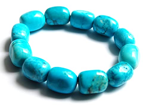 Unbekannt Edelstein-Armband, Türkenit, Nuggets 12 x 16 mm von Unbekannt