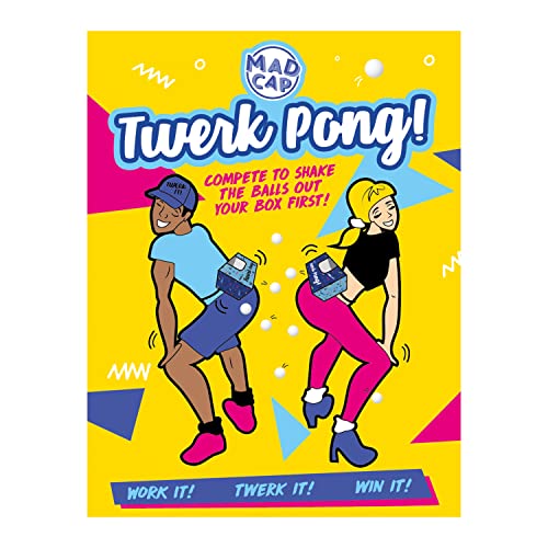 Fizz Creations - Twerk Pong | Das Original Twerk Pong | Lustiges Partyspiel | Perfektes Trinkspiel | Witziges Game für Paare, Freunde oder Familie | Partyspiele | Geschenk für Geburtstagsparty von Fizz Creations