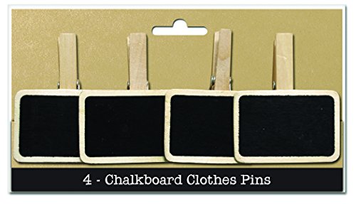 PIN4CHLK Flaschenkappe Wäscheklammer, Kreidetafel, 4 Stück PIN4CHLK Flaschenkappe Wäscheklammer, Kreidetafel, 4 Stück von BCI Crafts