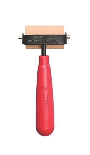 Speedball Handroller Deluxe“ aus weichem Gummi, kastanienbraun, 2 - Inch Speedball Handroller Deluxe“ aus weichem Gummi, kastanienbraun, 2 - Inch von Speedball