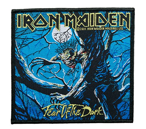 Unbekannt Iron Maiden Aufnäher - Fear Of The Dark - Iron Maiden Patch - Gewebt & Lizenziert !! von Unbekannt