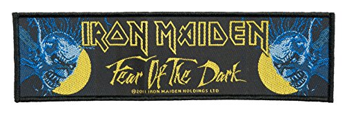 Unbekannt Iron Maiden Aufnäher - Fear Of The Dark - Iron Maiden Patch - Stripe Gewebt & Lizenziert !! von Unbekannt