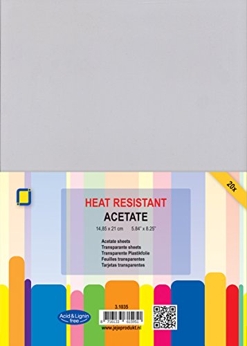 JE Jeje A5 hitzebeständig Acetat Blatt, transparent JE Jeje A5 hitzebeständig Acetat Blatt, transparent von JE