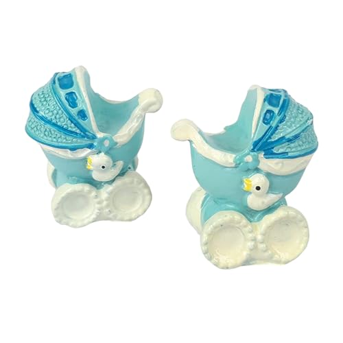 Unbekannt Kinderwagen Baby Junge Blau Taufe Geburt Shower 4cm, 2 St. Unbekannt Kinderwagen Baby Junge Blau Taufe Geburt Shower 4cm, 2 St. von Unbekannt
