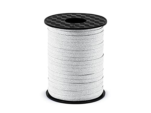 Unbekannt Kräuselband, Geschenkband, 5mm/225m Silber Glitzer PRB5-018 Unbekannt Kräuselband, Geschenkband, 5mm/225m Silber Glitzer PRB5-018 von Unbekannt