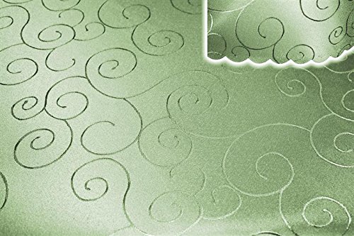 Unbekannt Mitteldecke Tischdecke eckig 110x160 cm Struktur damast Circle bügelfrei #1280 lindgrün antik von Unbekannt