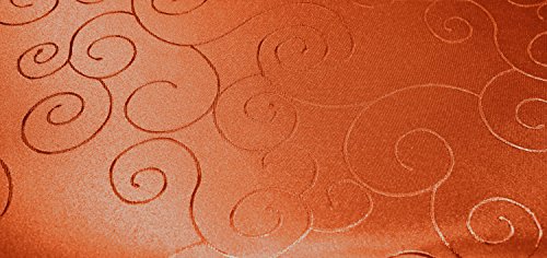 Unbekannt Mitteldecke Tischdecke eckig 160x260 cm Struktur damast Tafeltuch Circle bügelfrei #1286 (Terra) von Unbekannt