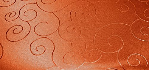Unbekannt Mitteldecke Tischdecke eckig 160x260 cm Struktur damast Tafeltuch Circle bügelfrei #1286 (Terra) von Unbekannt