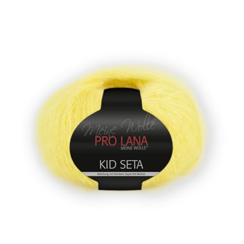 Unbekannt PRO Lana Kid Seta - Farbe: 21-25 g/ca. 210 m Wolle, 278266, Gelb von Prolana
