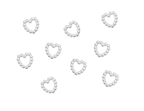 Unbekannt Perlenherzen Streudeko Herzen Liebe Hochzeit | 50 Stück | Tischdekoration weiß von Unbekannt