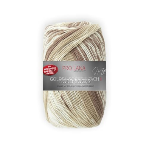 Unbekannt Pro Lana Fjord Socks 4-fädig Color 181 beige braun, Sockenwolle Norwegermuster musterbildend, 278477 Unbekannt Pro Lana Fjord Socks 4-fädig Color 181 beige braun, Sockenwolle Norwegermuster musterbildend, 278477 von Unbekannt