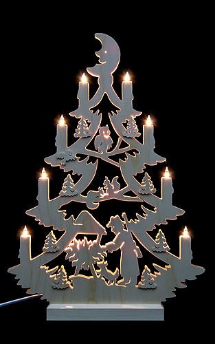 Unbekannt Schwibbogen Lichterspitze - Tannenbaum beidseitig - 47 x 34 x 5,5 cm - Michael Müller von Unbekannt